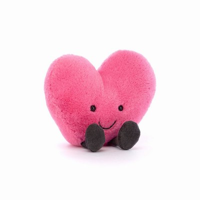 Jellycat Hot Pink Heart Australia | 043895LXY